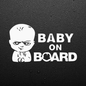 Sticker auto, Baby on Board, Baietel Smecher