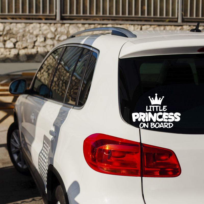 Sticker auto, Baby on Board, Little Princess - imagine 2