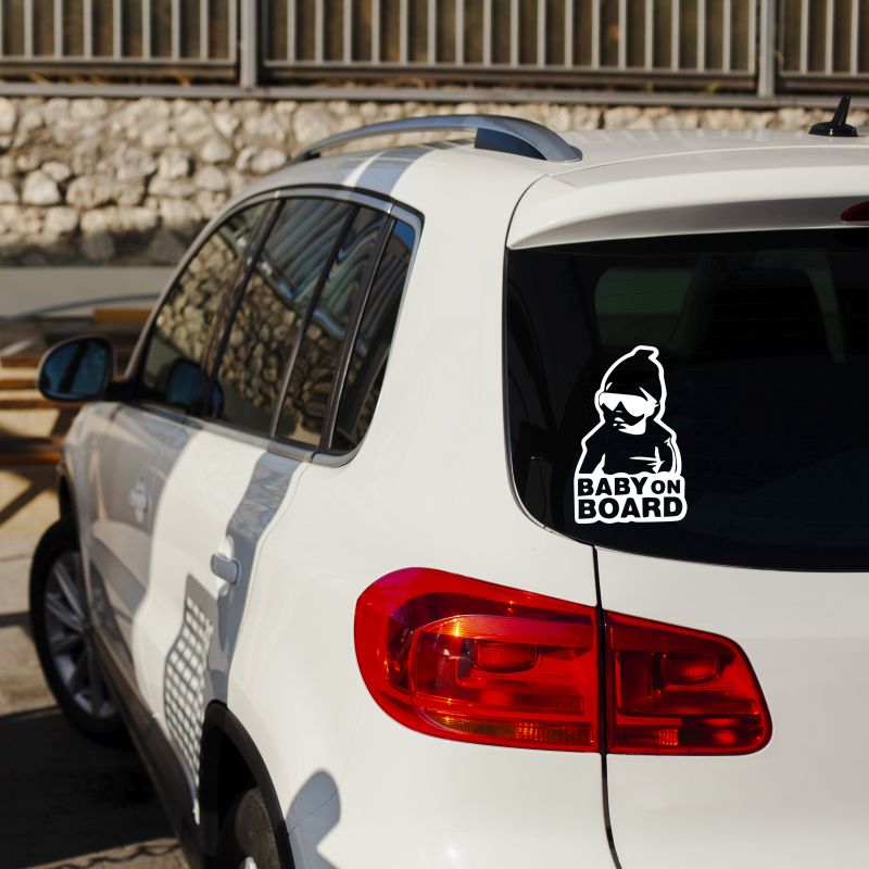 Sticker auto, Baby on Board, Baby boy v2 - imagine 2