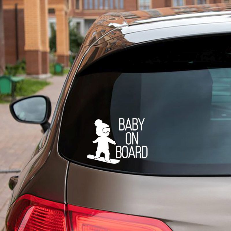 Sticker auto, Baby on Board, Skateboard - imagine 2