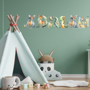 Litere autoadezive, cu animale, pentru copii, Animale v1