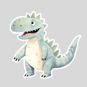 Sticker copii, autoadeziv, dinosaur