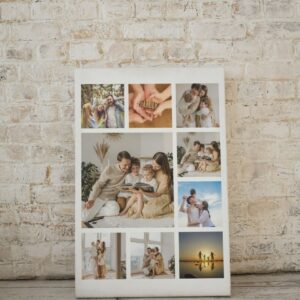 Tablou canvas personalizat, cu 9 poze, portret v9