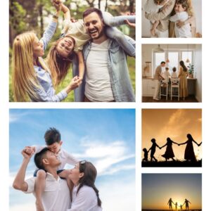 Tablou canvas personalizat, cu 6 poze, portret v12