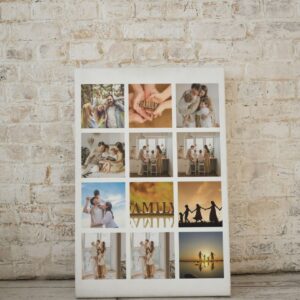 Tablou canvas personalizat, cu 12 poze, portret v14